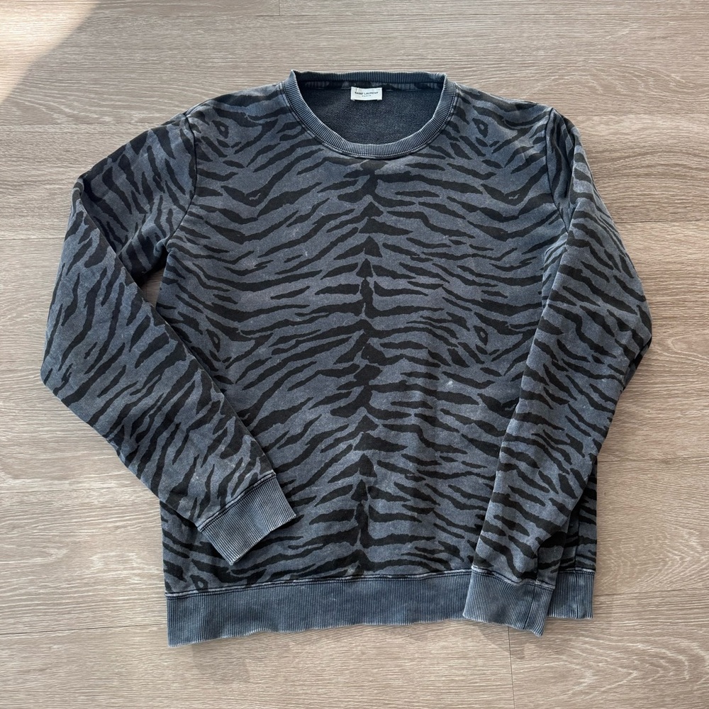 Saint Laurent leopard print sweater